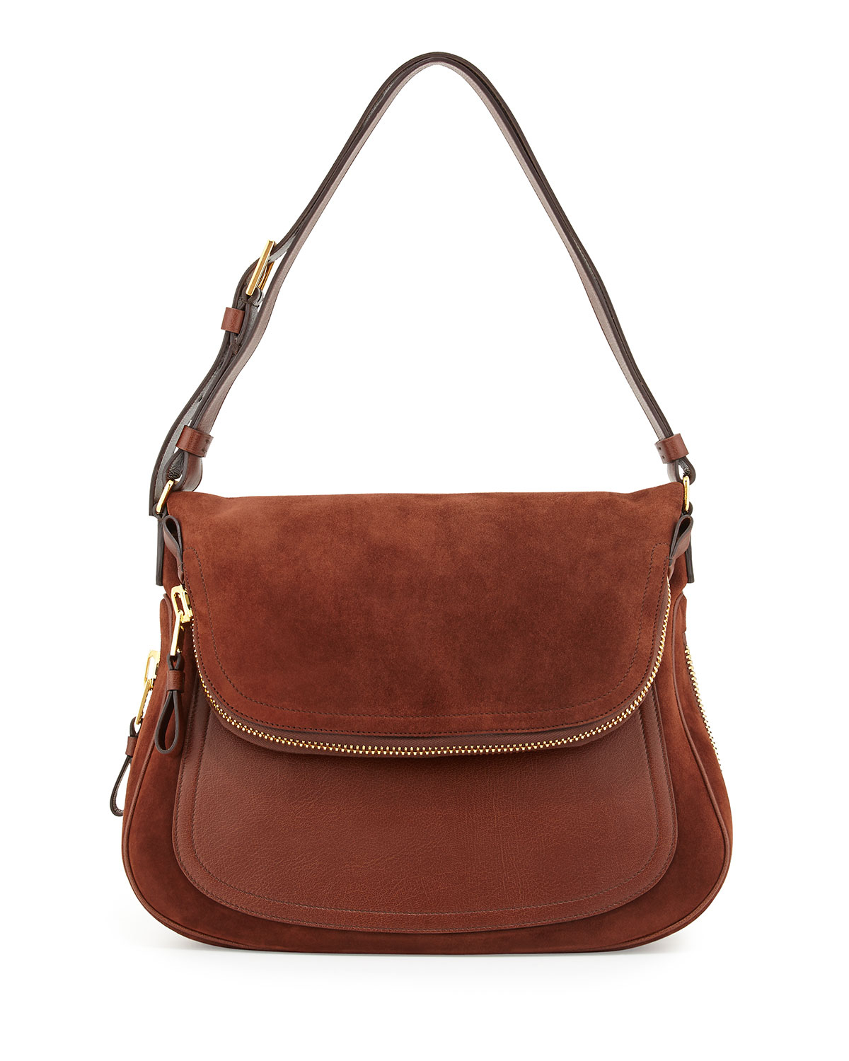 tan suede shoulder bag