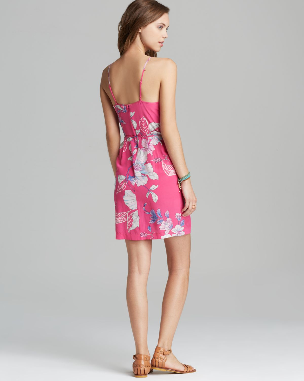 Lyst Yumi Kim Dress Jayne Fl Silk In Pink Gallery