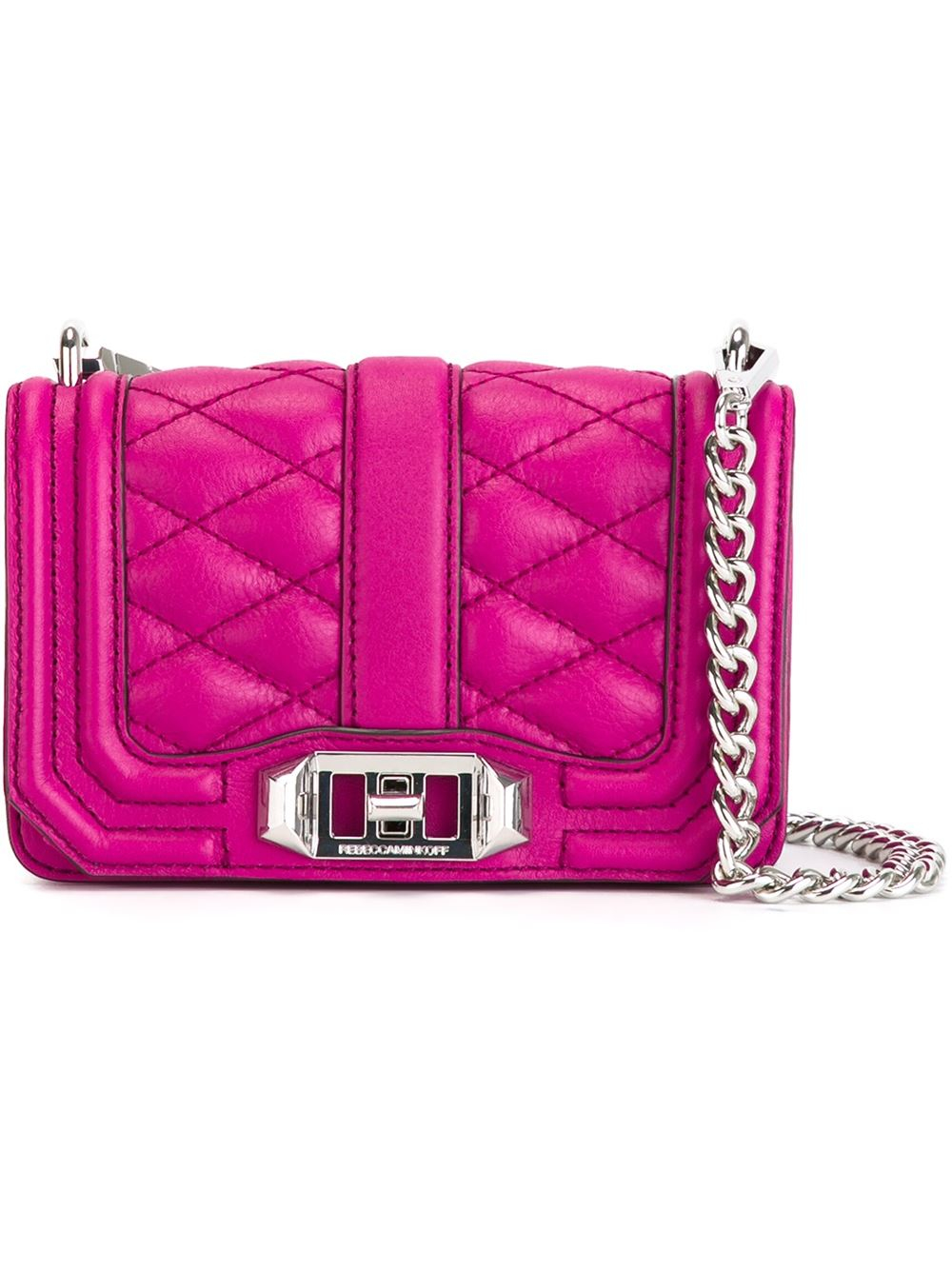 Rebecca minkoff 'love' Cross Body Bag in Pink | Lyst