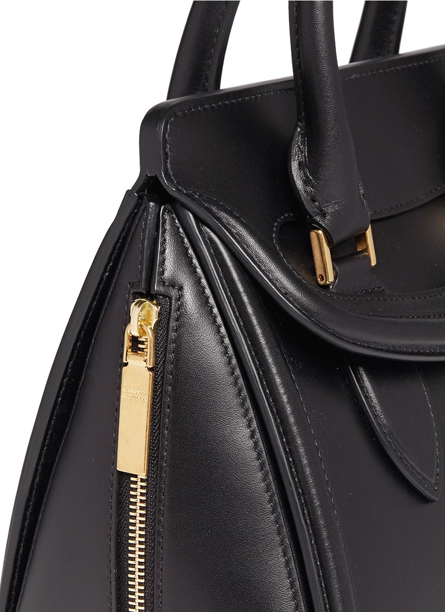 Lyst - Alexander Mcqueen 'Heroine' Small Leather Tote in Black