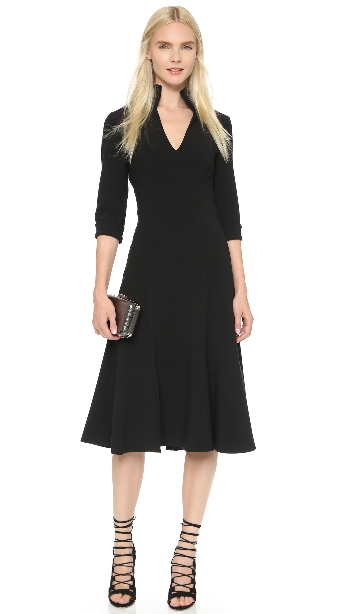 black halo gown