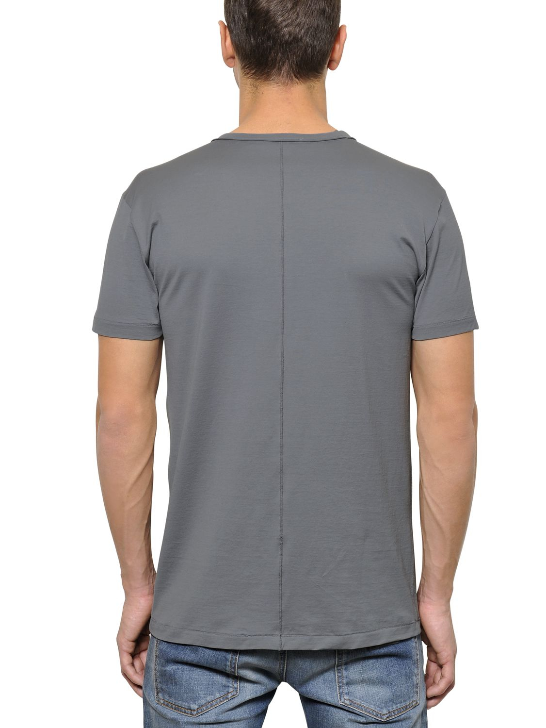 Dolce & gabbana Robert De Niro Cotton Jersey Tshirt in Gray for Men | Lyst