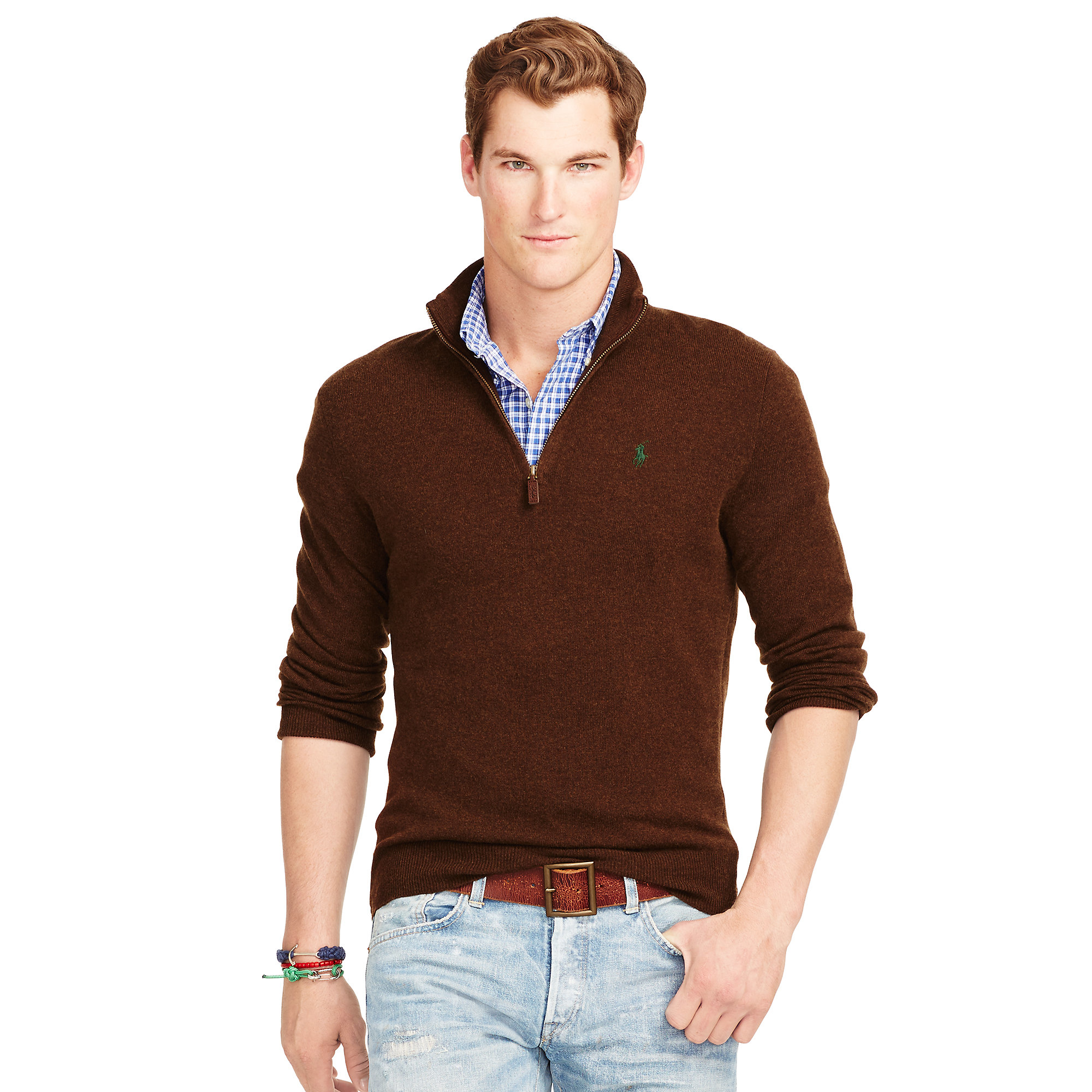 brown ralph lauren jumper