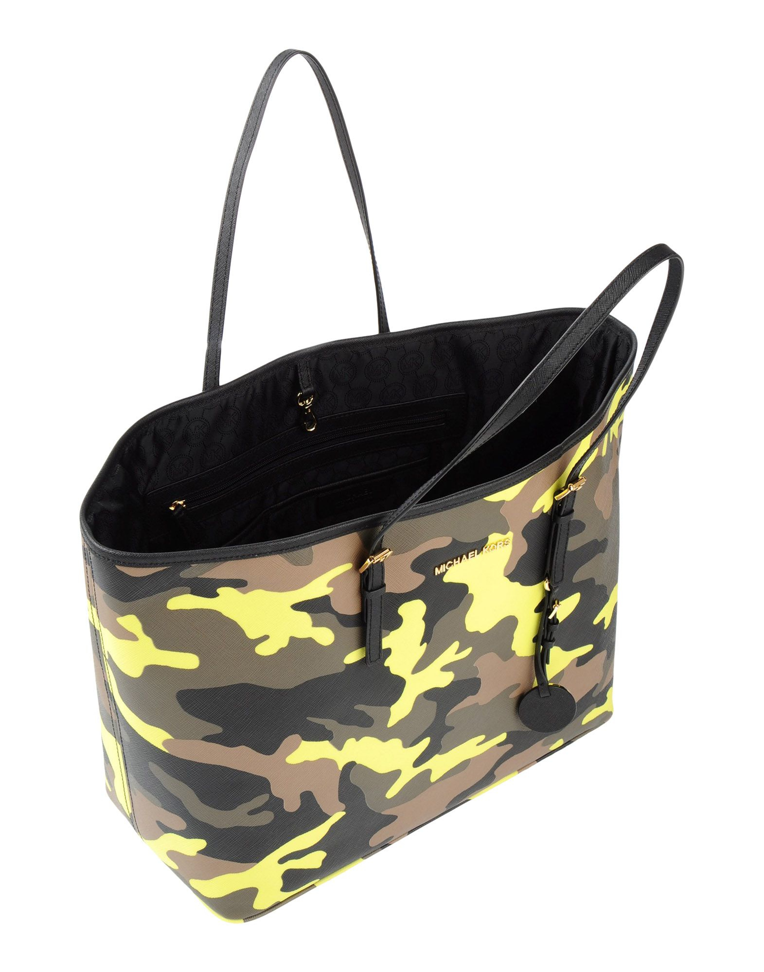 Lyst Michael Kors Jet Set Travel Camouflage Print Tote In Gallery