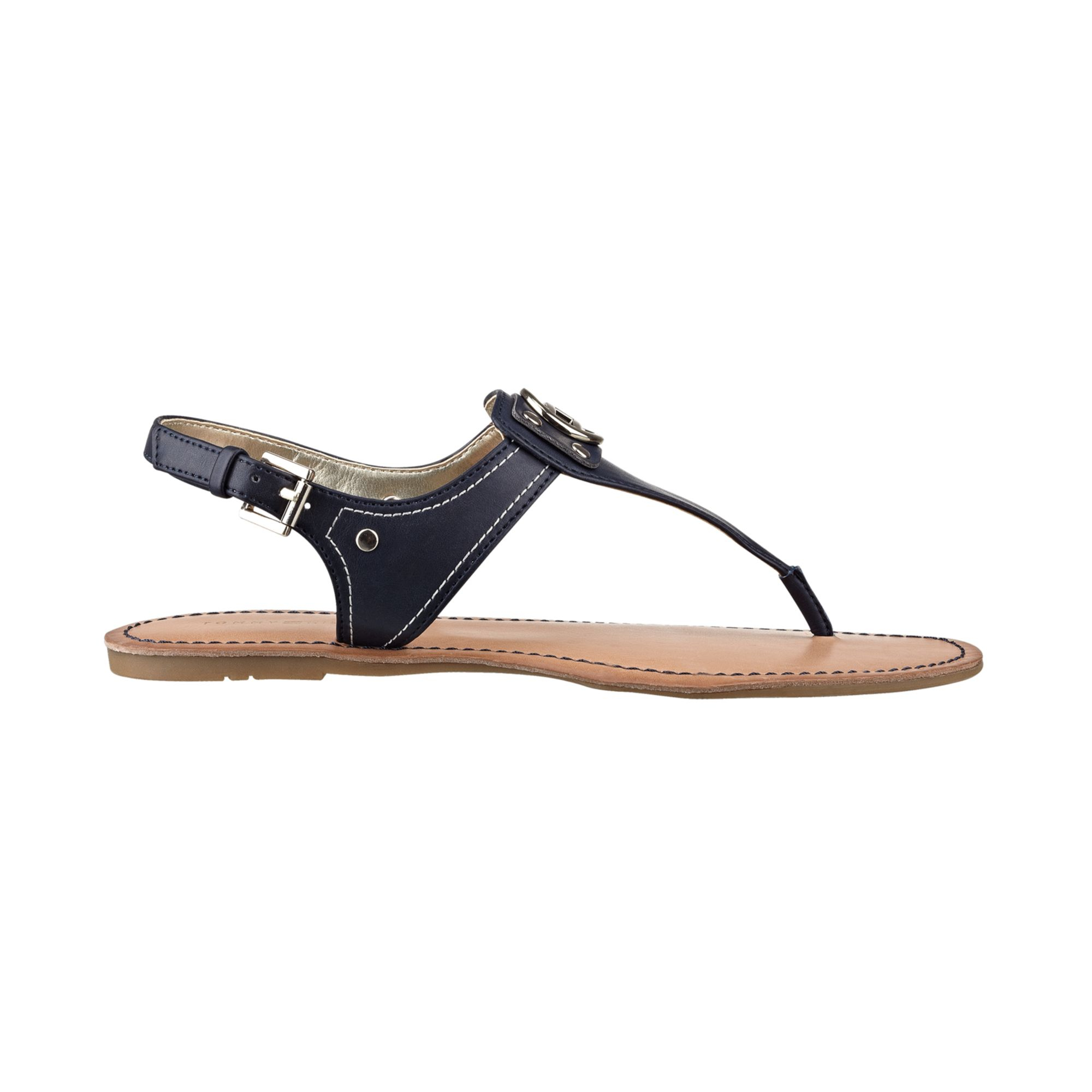 Tommy hilfiger Womens Lolita Thong Sandals in Blue | Lyst