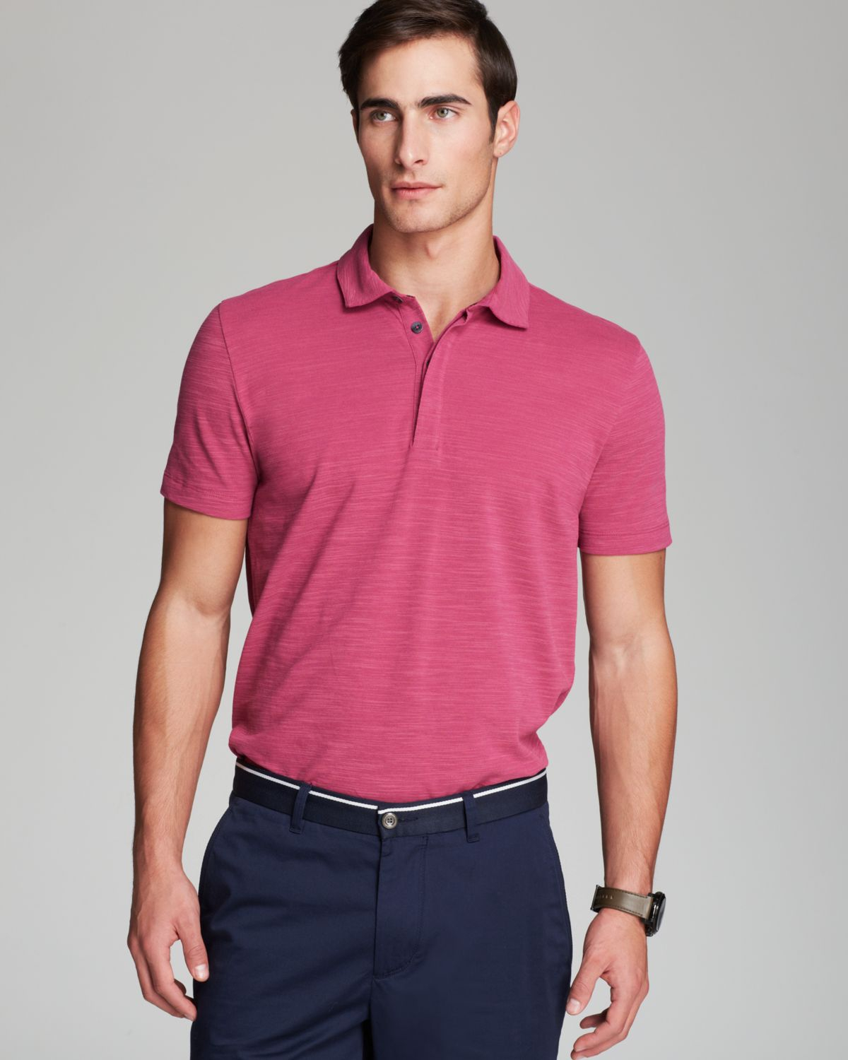 Hugo Boss Boss Vito Short Sleeve Classic Pique Polo in Pink for Men | Lyst