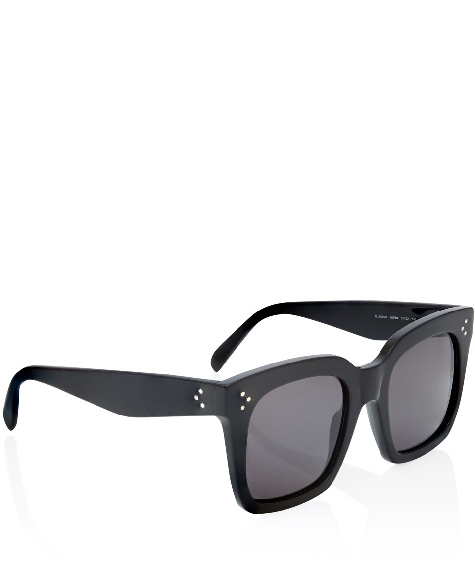 Céline Black Tilda Oversized Sunglasses in Black | Lyst