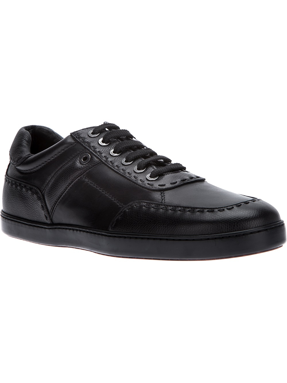 Lyst Brioni Classic Sneakers in Black for Men