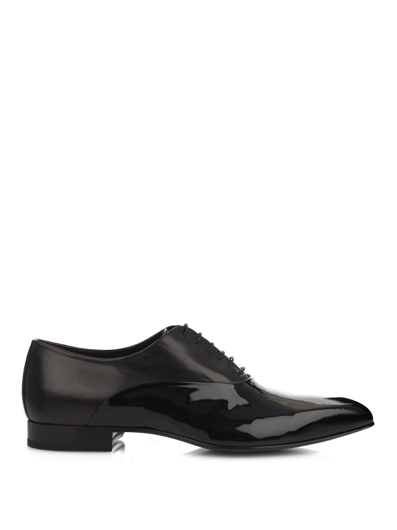 Lyst - Sergio Rossi Leather Lace-Up Shoes in Black for Men