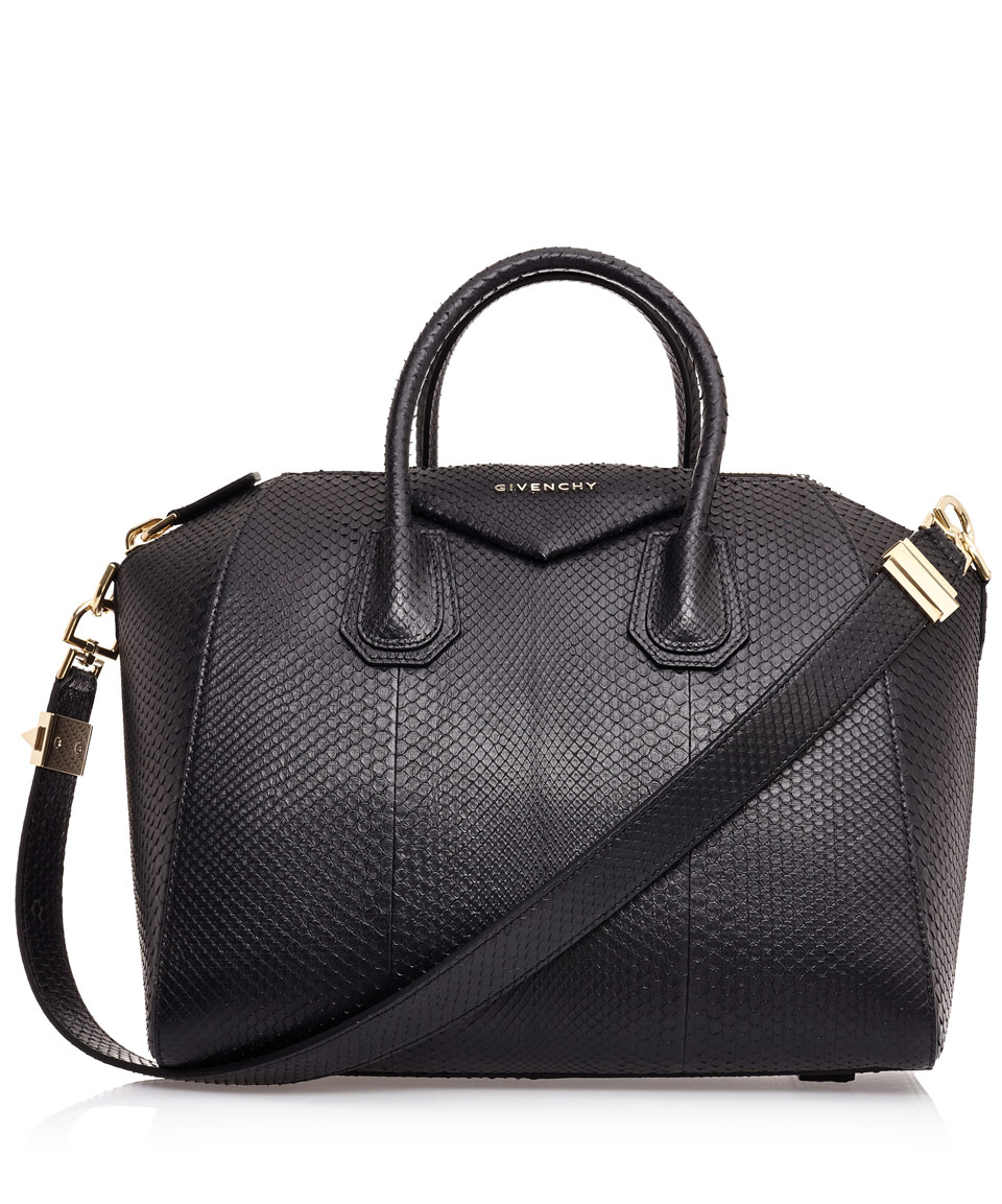 Givenchy Antigona Mini Leather Shoulder Bag in Black | Lyst