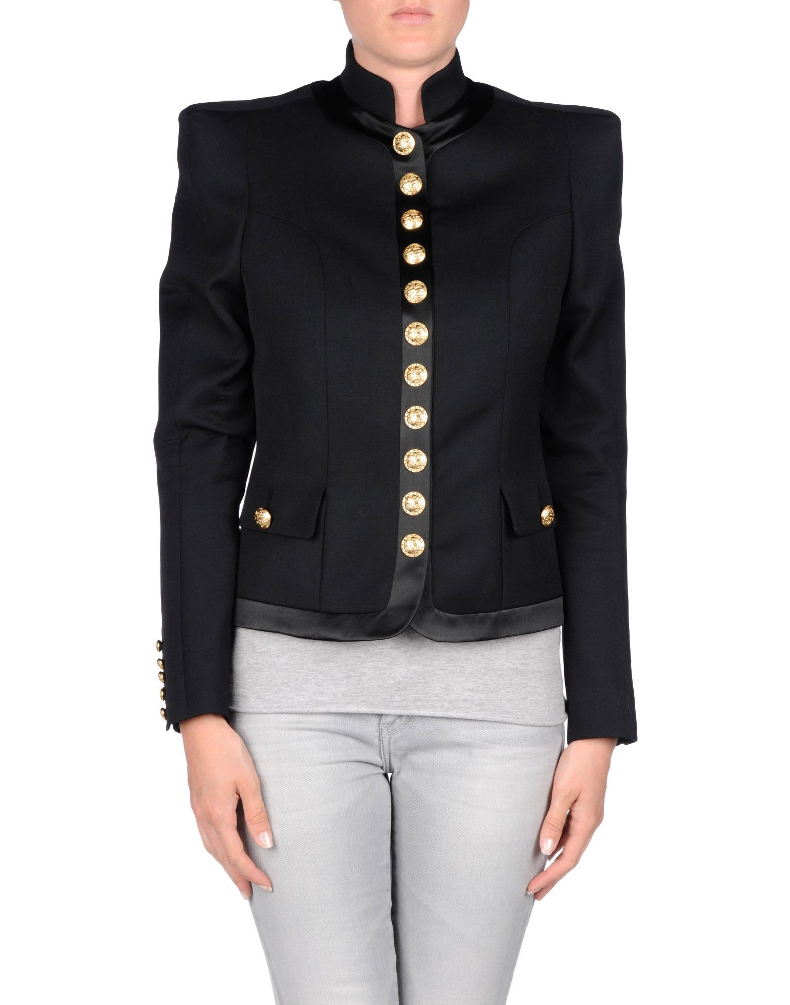 balmain single button blazer