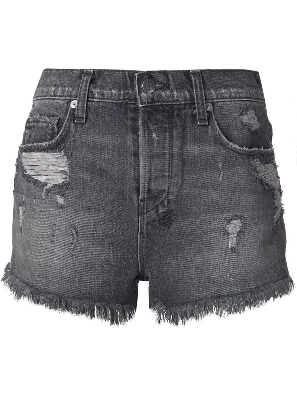 Ksubi Faded Distressed Jeans Shorts in Black Lyst