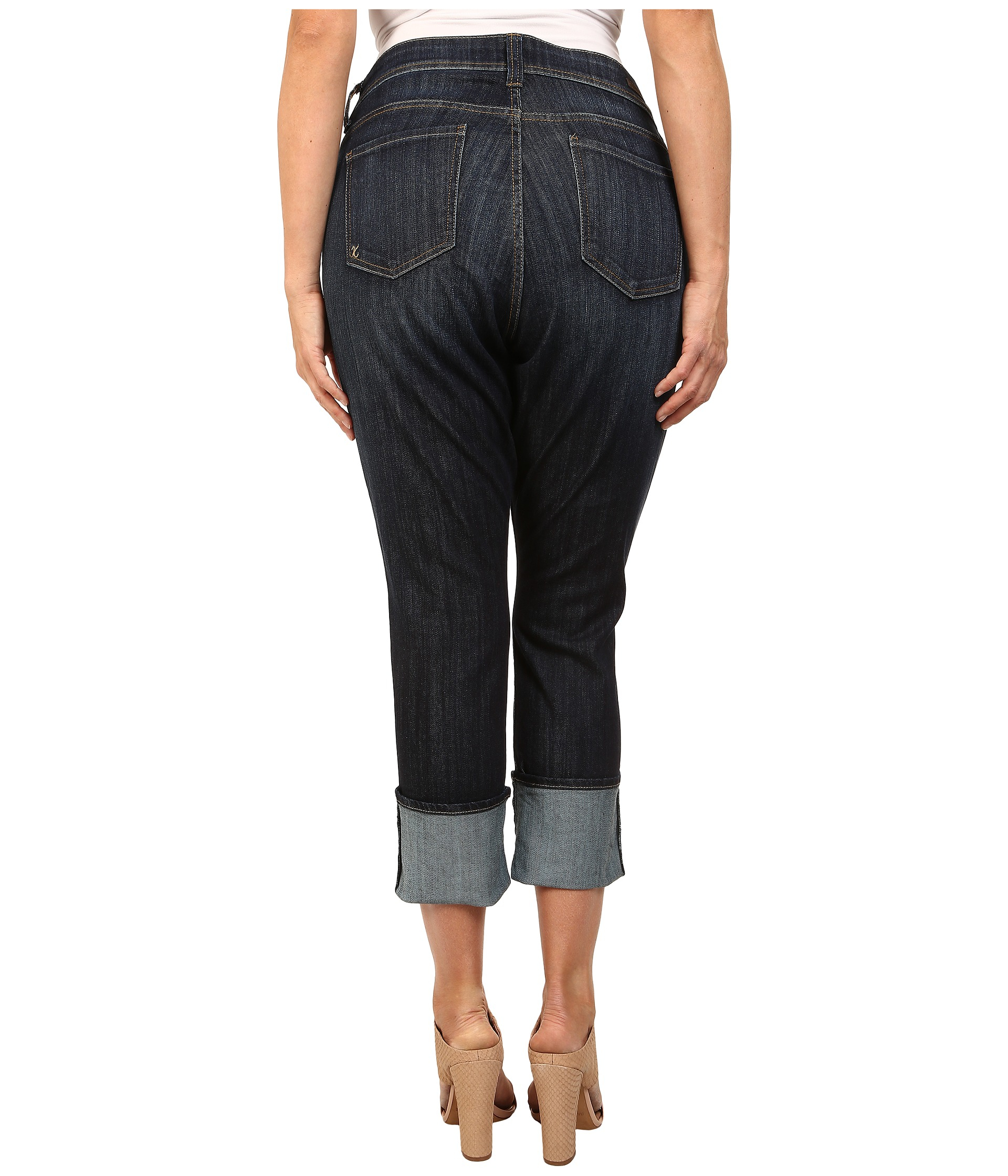 Kut from the kloth Plus Size Wide Cuff Straight Leg Jeans In Opulent in