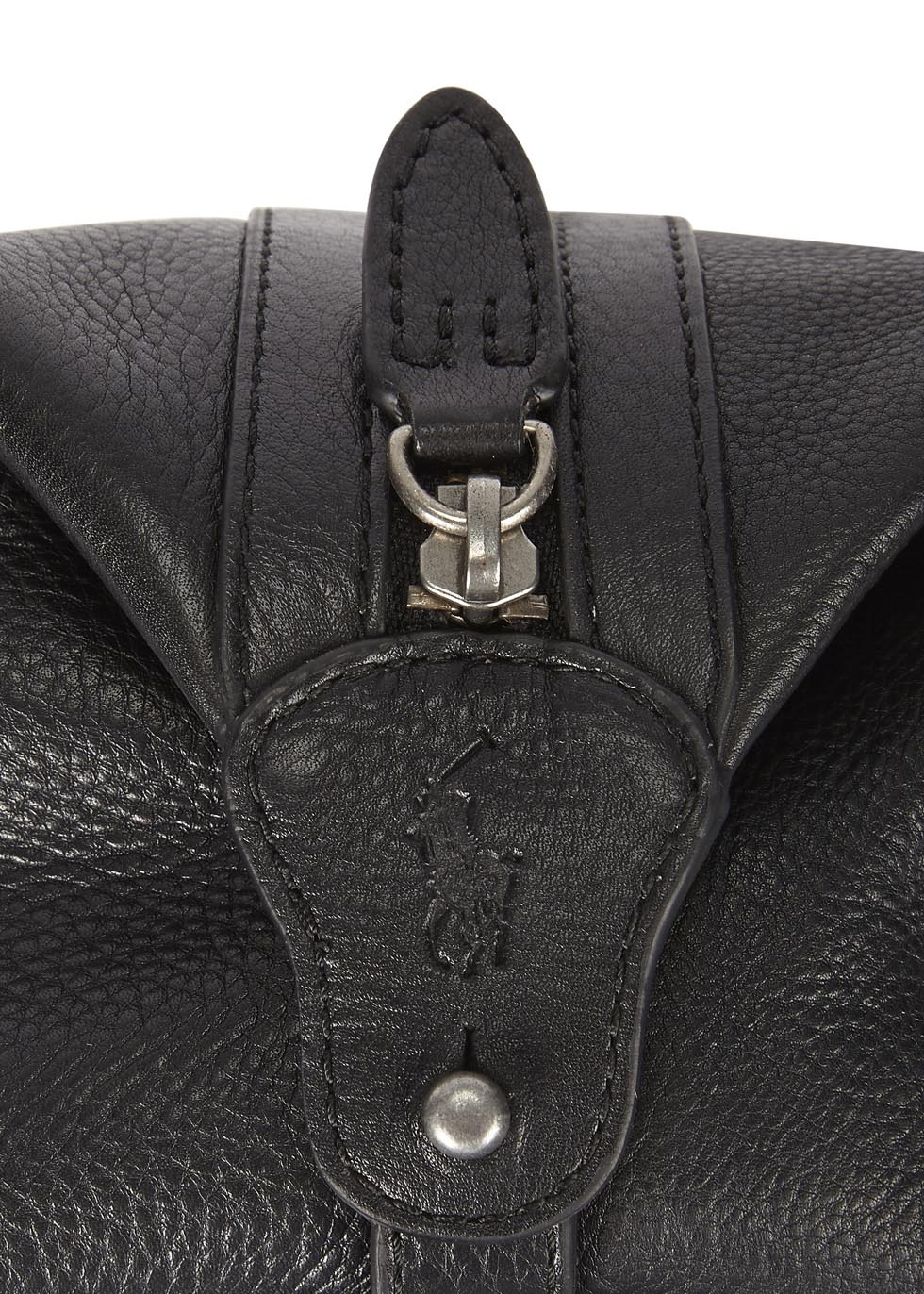 polo ralph lauren leather wash bag