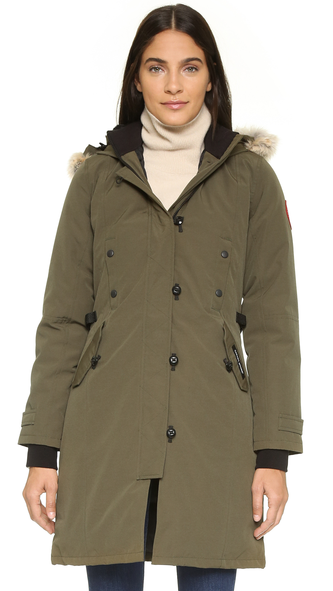 Canada Goose Goose Kensington Parka in Military Green ...