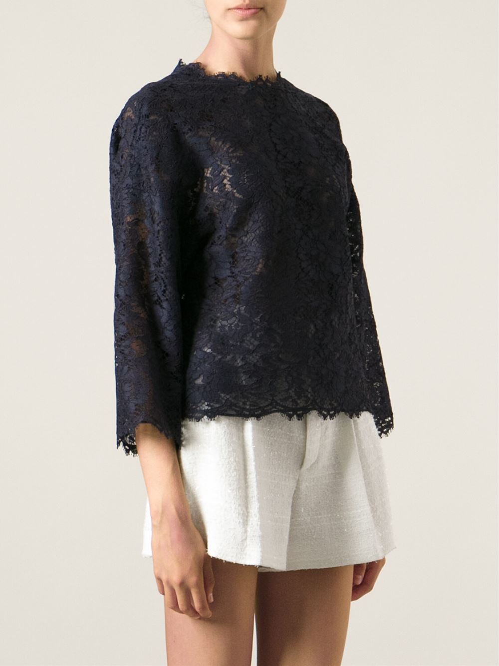 Valentino Blouse in Blue | Lyst