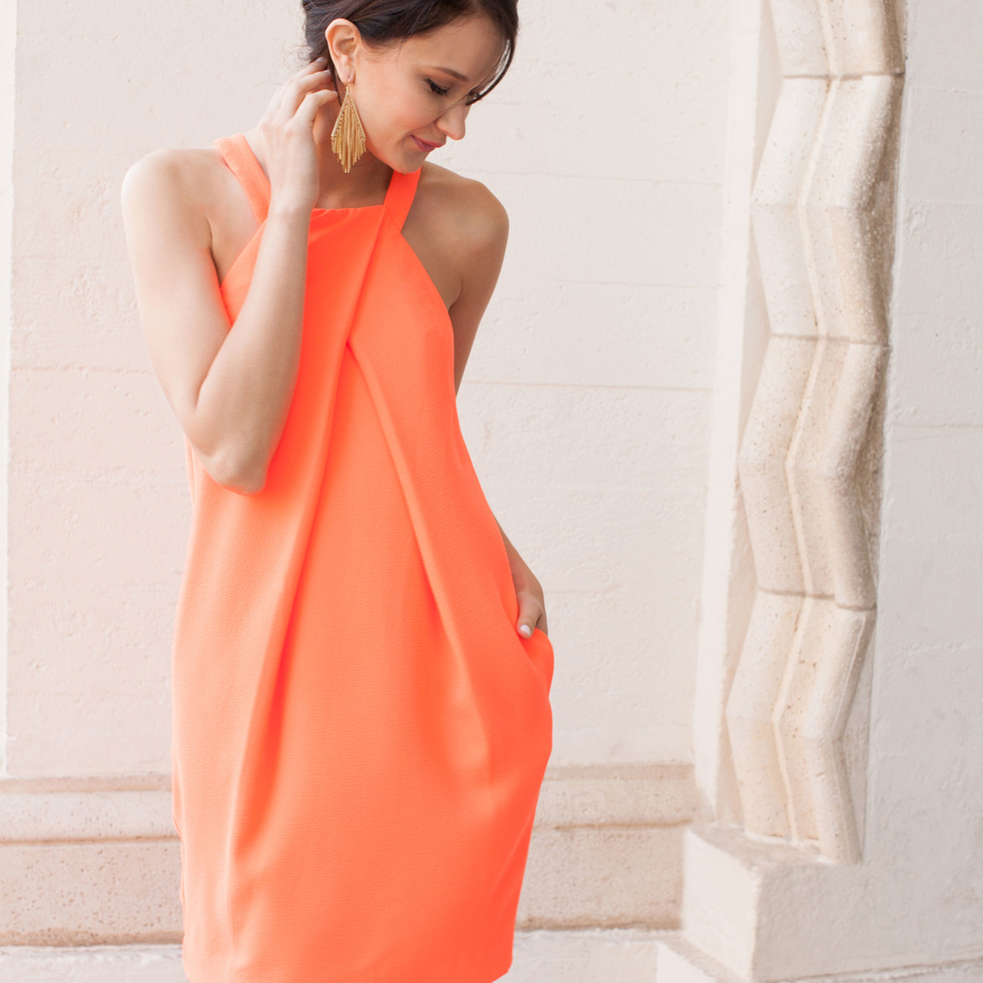 Lyst Trina Turk Felisha Dress In Orange Gallery