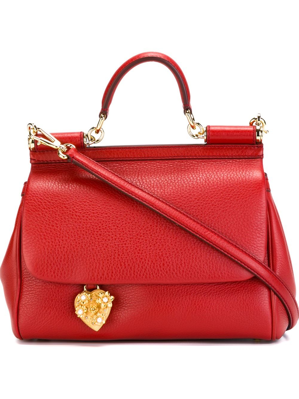Lyst - Dolce & Gabbana Small Sicily Tote in Red