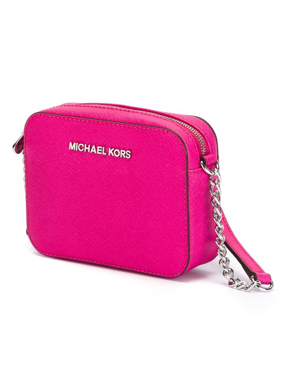 MICHAEL Michael Kors Jet Set Travel Mini Cross-Body Bag in Pink - Lyst