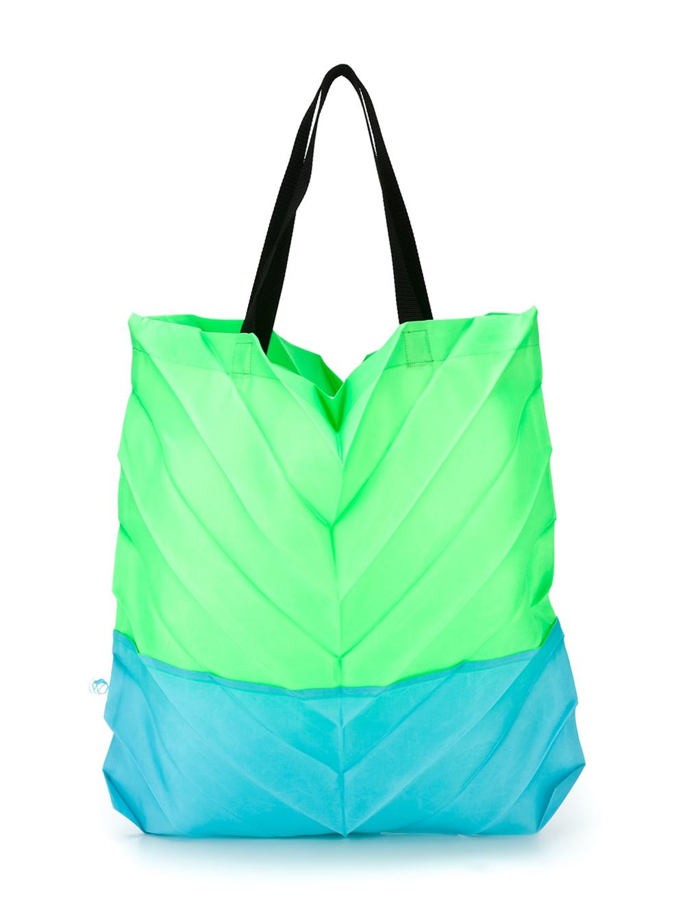 Lyst Issey Miyake Cauliflower Pleated Tote Bag in Green