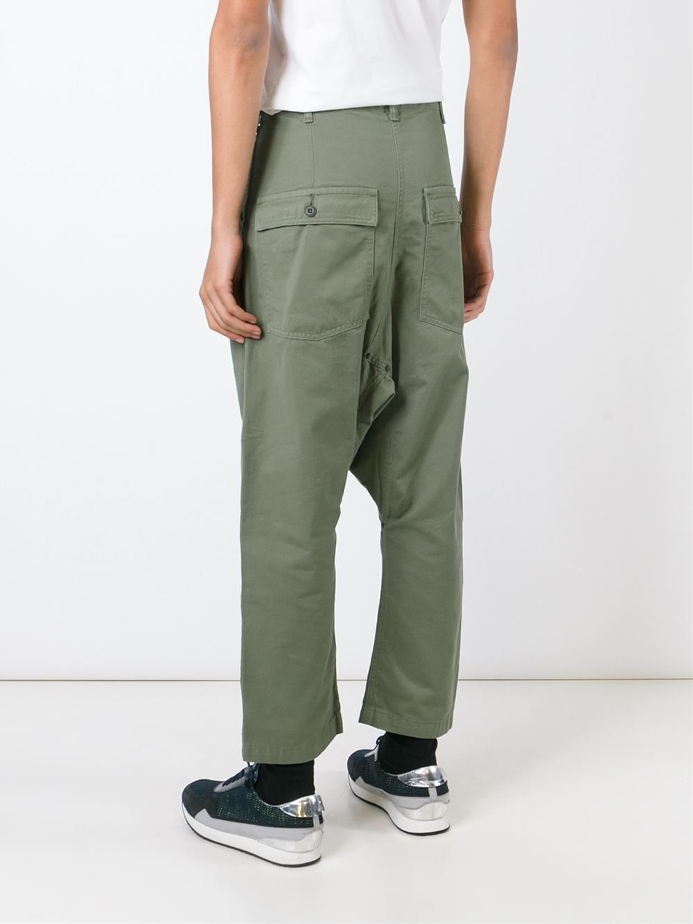 comme des garcons drop crotch pants