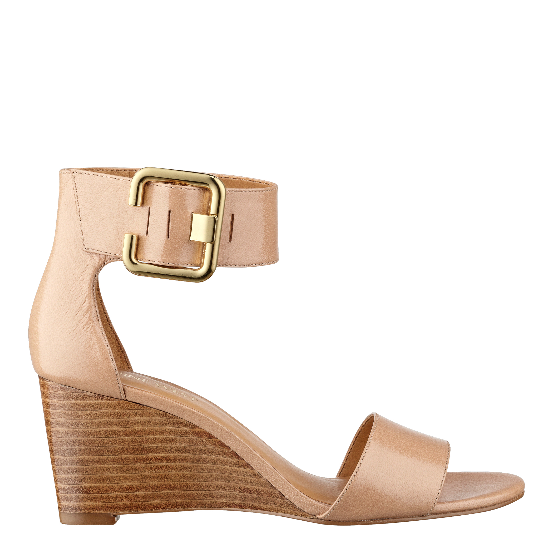 Nine west Narcissus Ankle Strap Sandals in Natural | Lyst