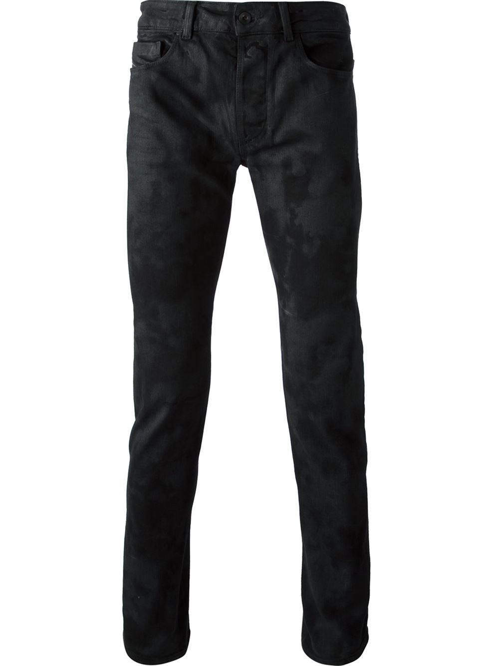 Diesel black gold Patterned Skinny Jeans in Black for Men | Lyst