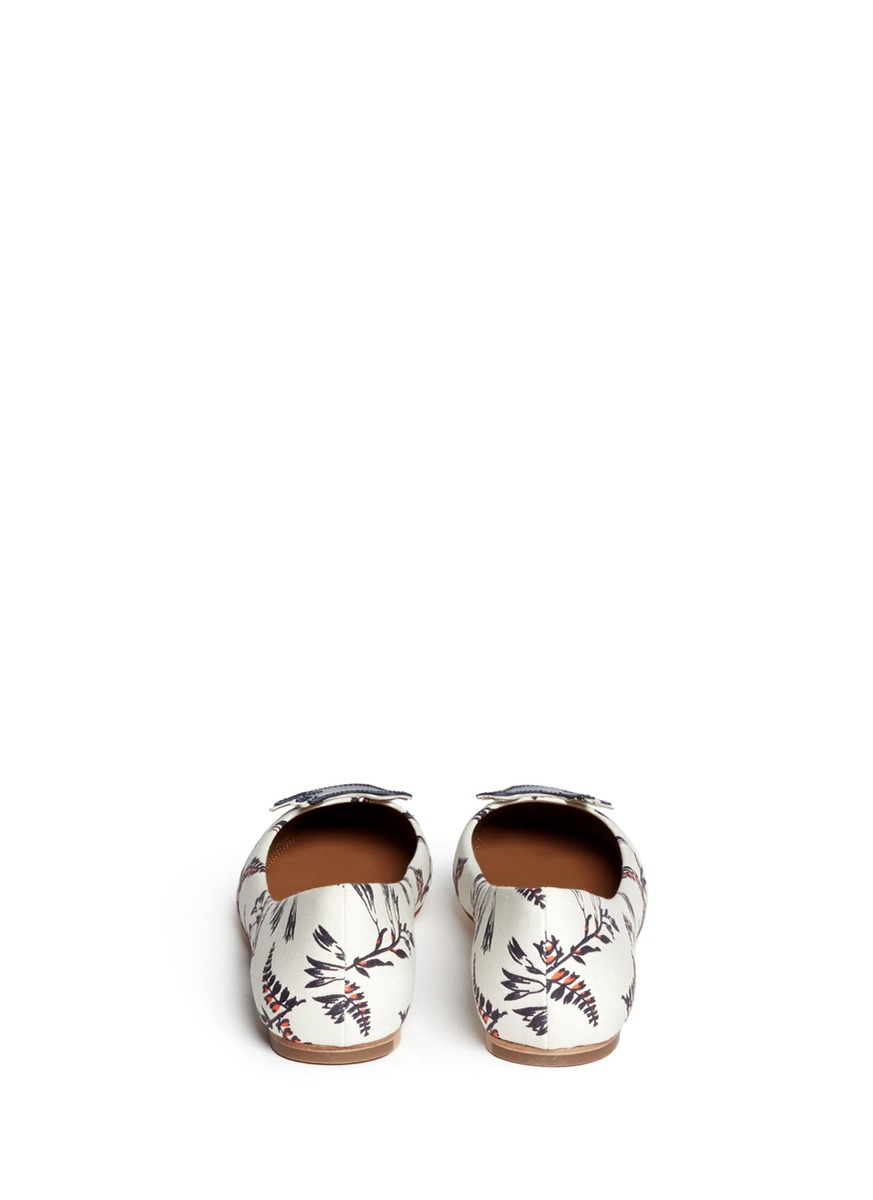 tory burch flower ballet flat