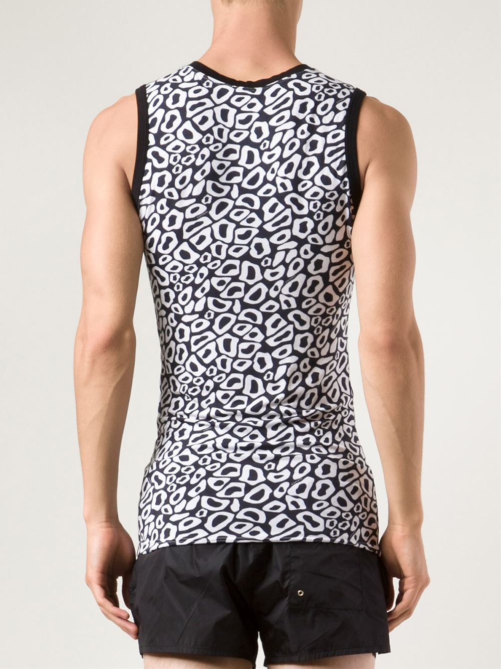 Versace Graphic Tank Top in Black for Men Lyst