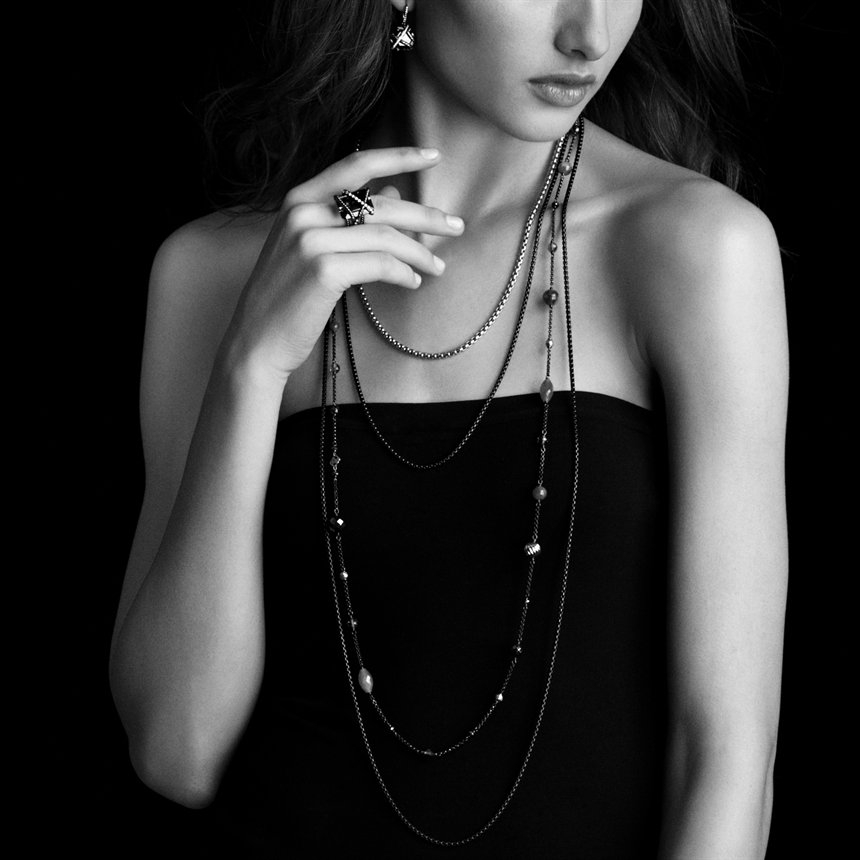 David Yurman Cable Wrap Drop Earrings With Black Onyx And Diamonds Gallery
