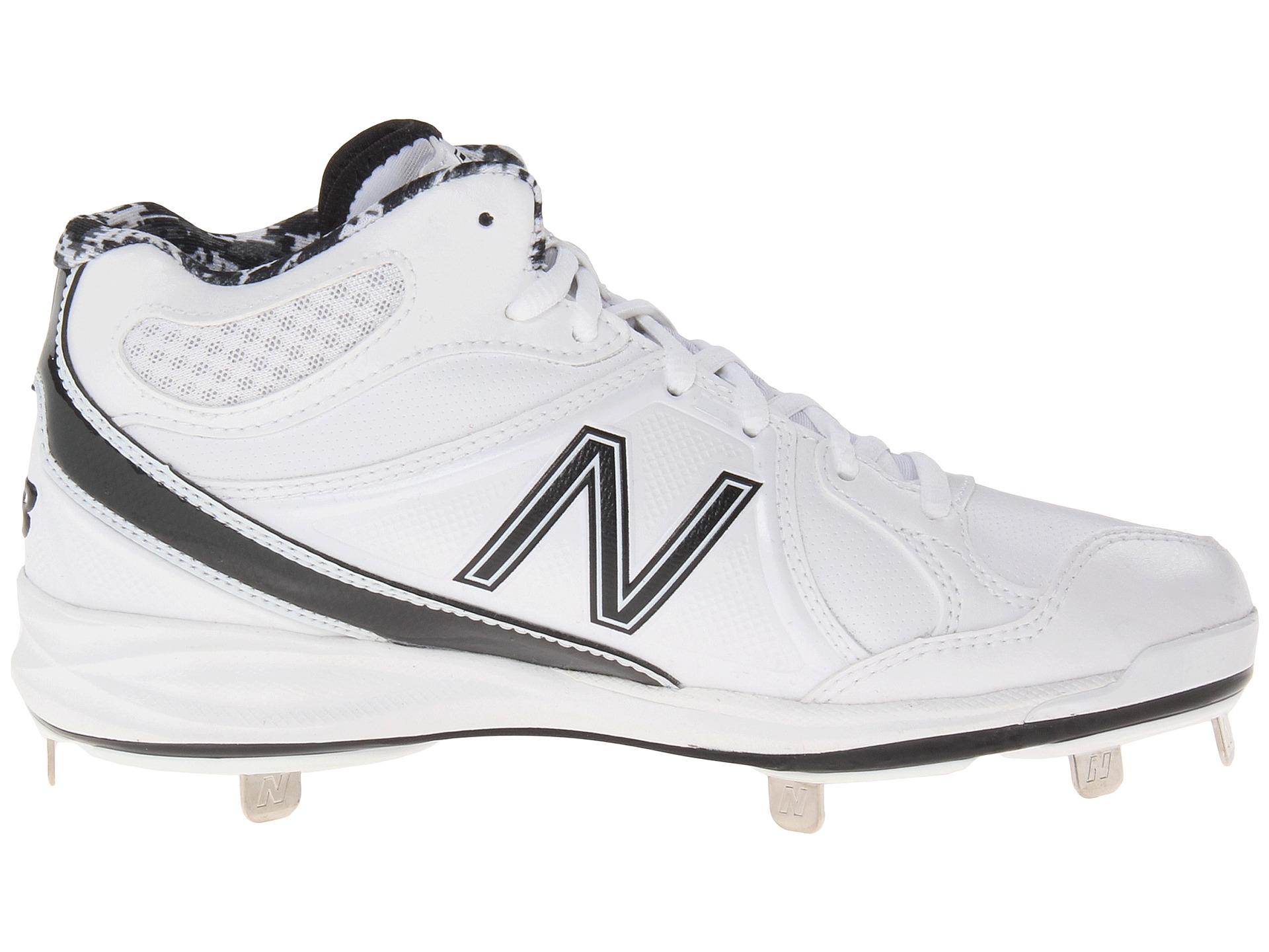 new balance white metal softball cleats