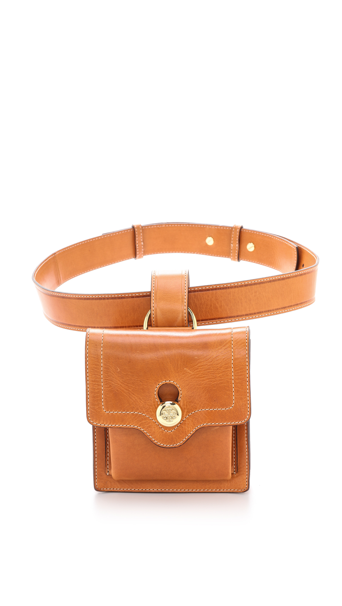 Tory Burch Leather Belt Bag Camello in Brown - Lyst