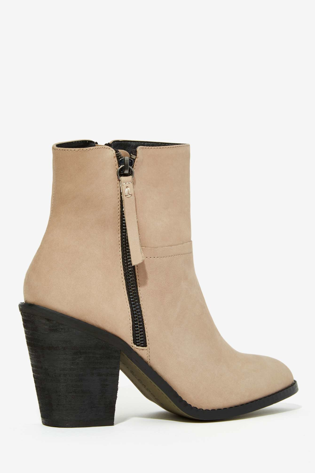 Kelsi dagger brooklyn Jetset Leather Boot in Natural | Lyst