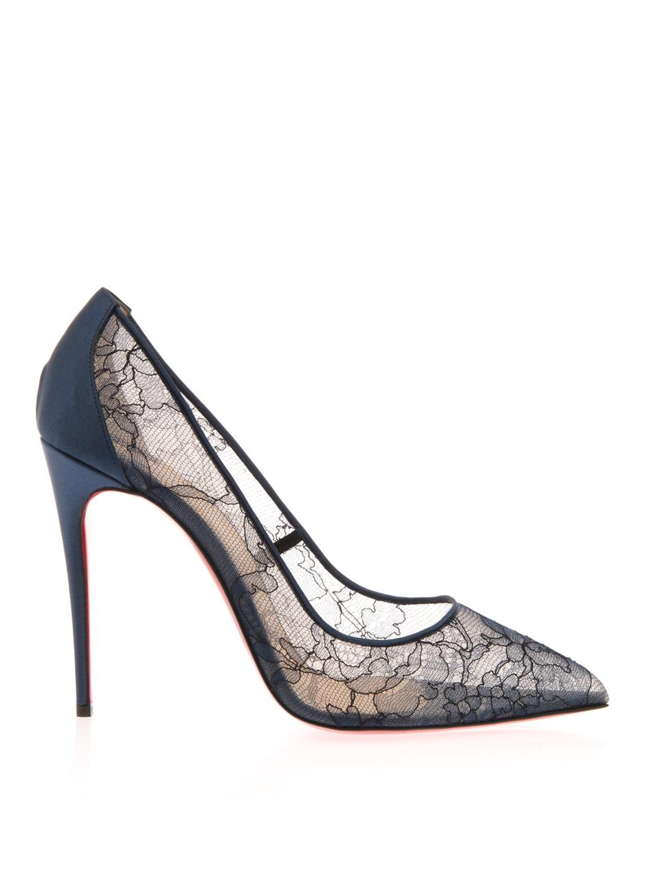 christian louboutin heels lace