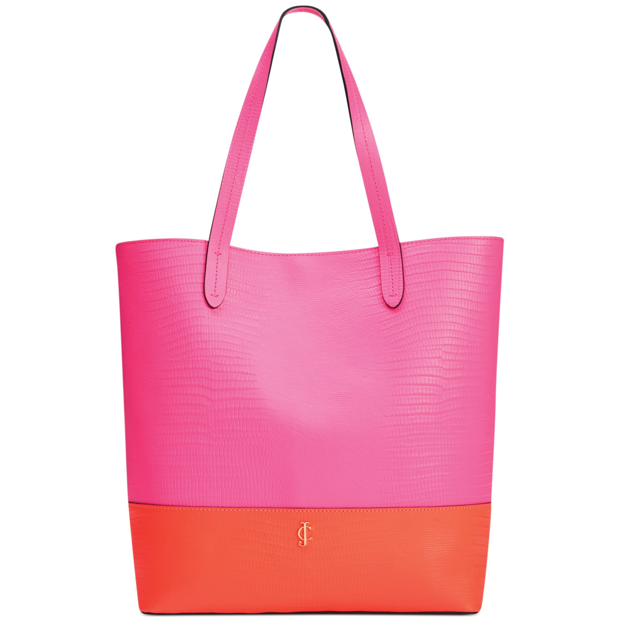 Juicy Couture Small Colorblock Tote in Pink (Strawberry/Tangerine) | Lyst