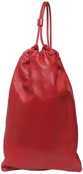 Burberry Prorsum Leather Duffle Bag in Red for Men | Lyst