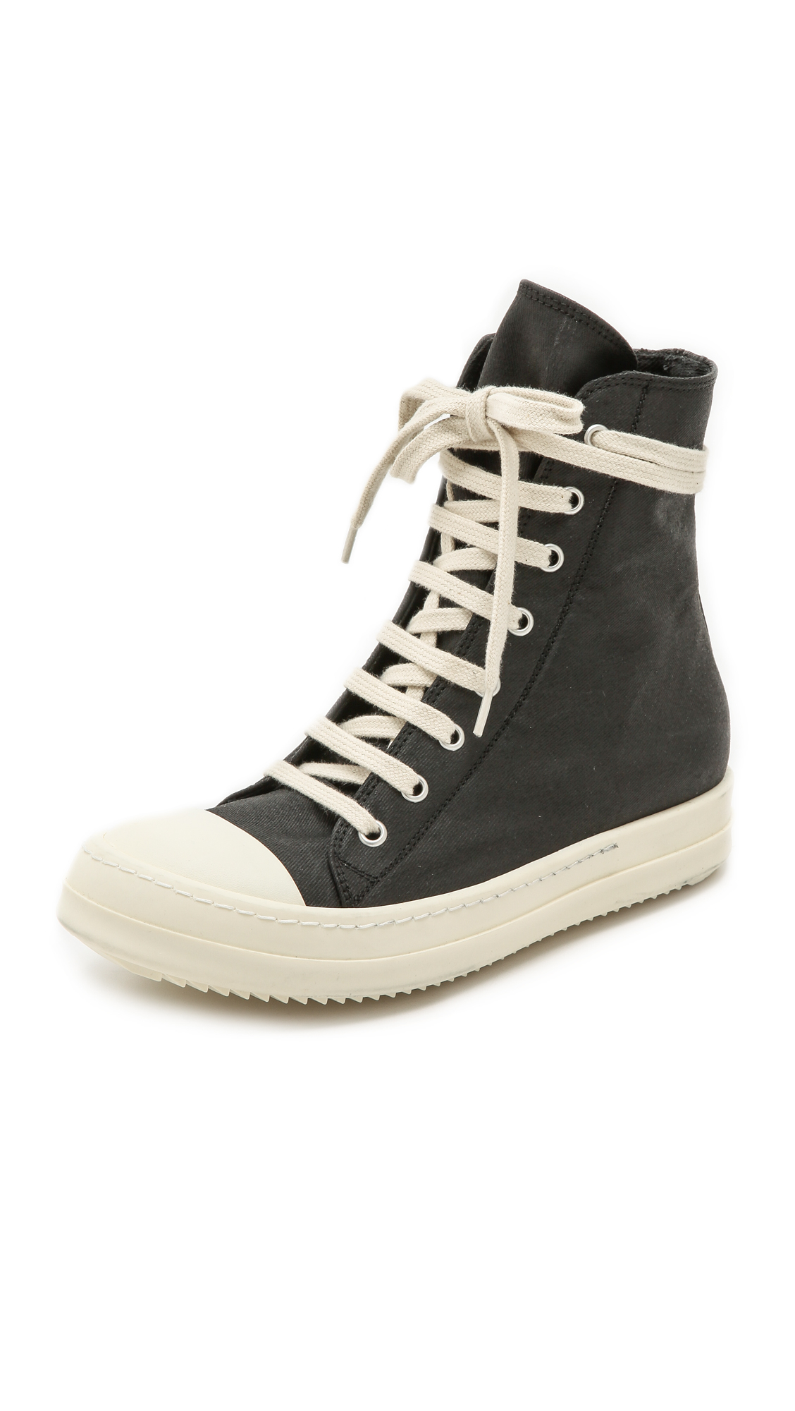 Lyst - Drkshdw By Rick Owens Ramones High Top Sneakers Black in Black