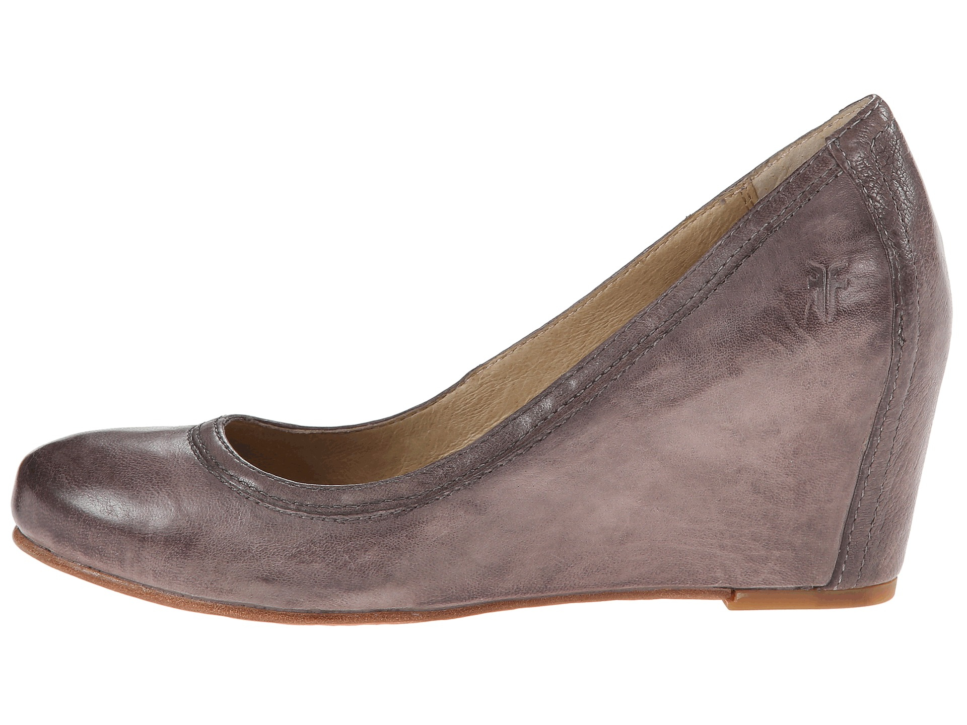 Lyst - Frye Carson Wedge Pump in Gray