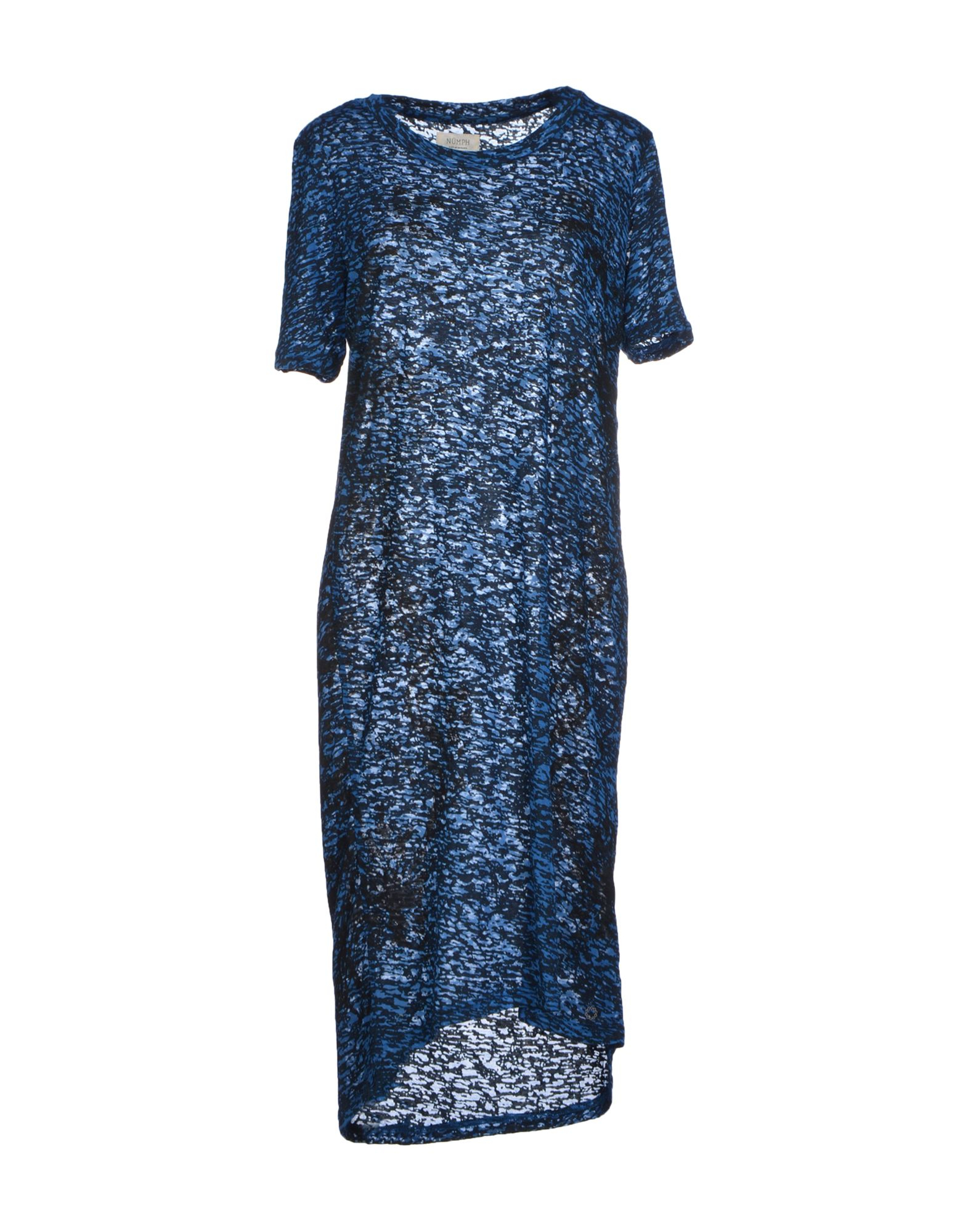 Numph Knee-Length Dress in Blue | Lyst