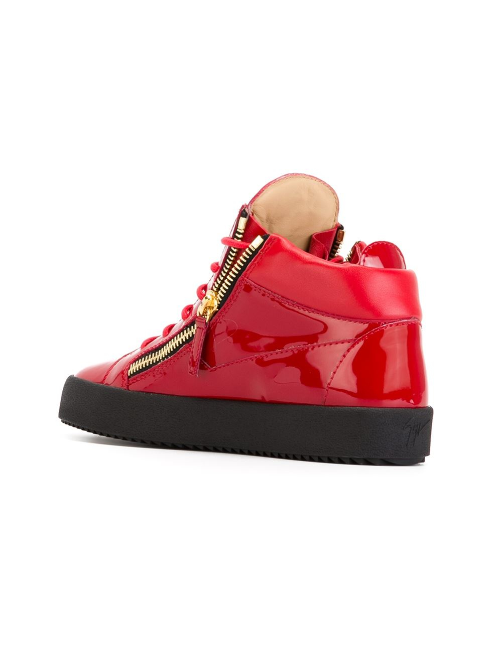 giuseppe zanotti red sneakers