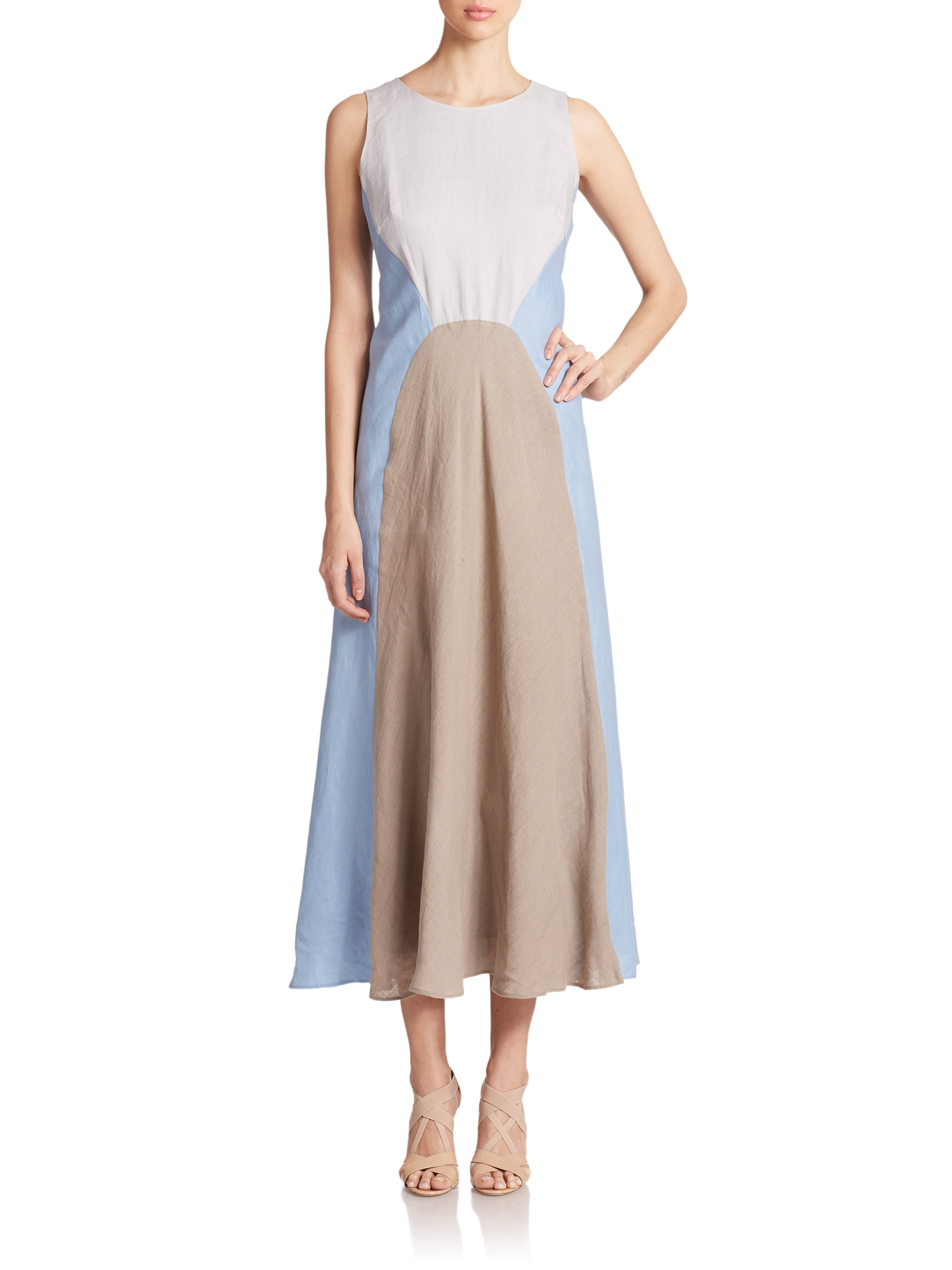 Lafayette 148 New York | Multicolor Solange Linen Dress | Lyst