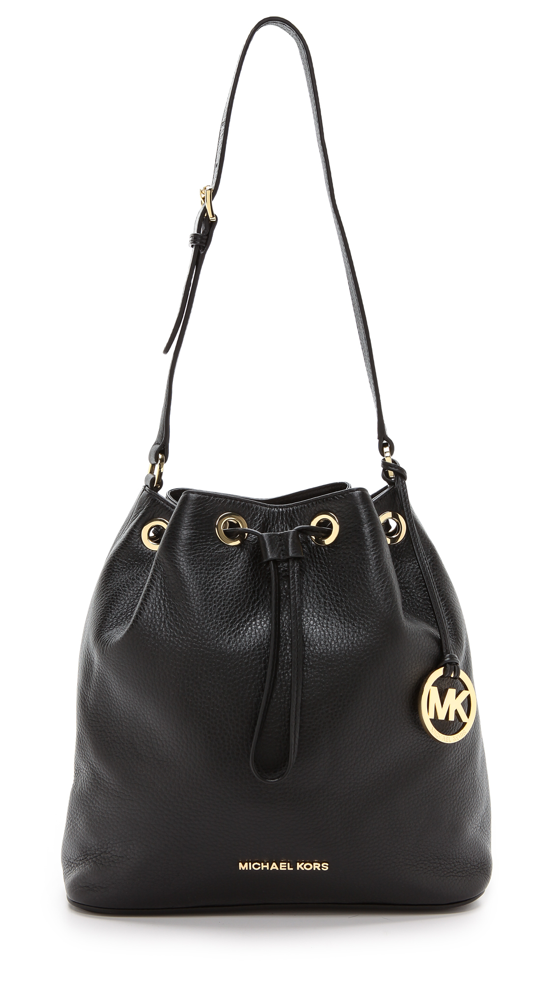 Michael Michael Kors Jules Large Drawstring Bucket Bag Luggage In Black Lyst