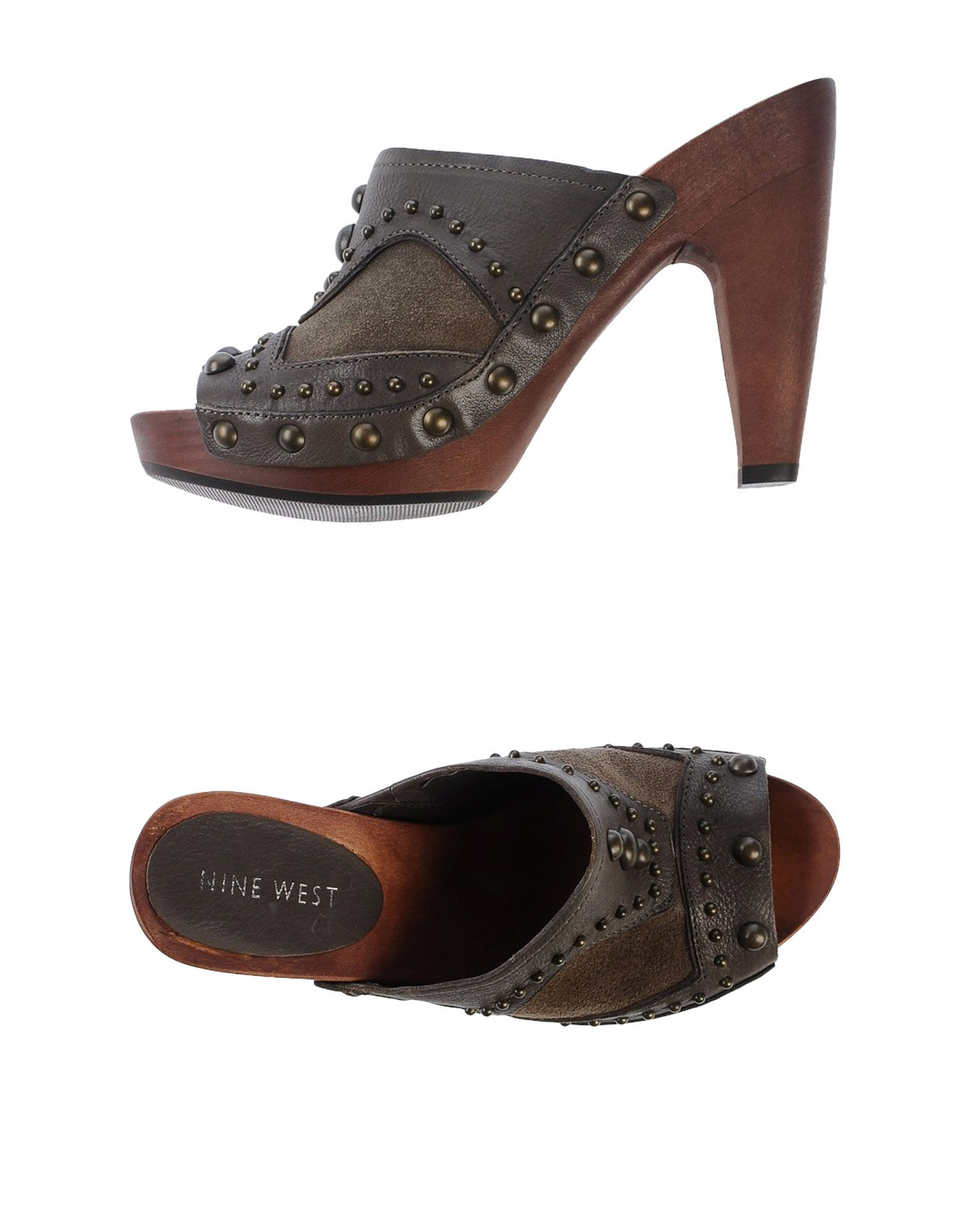 nine west high heel mules