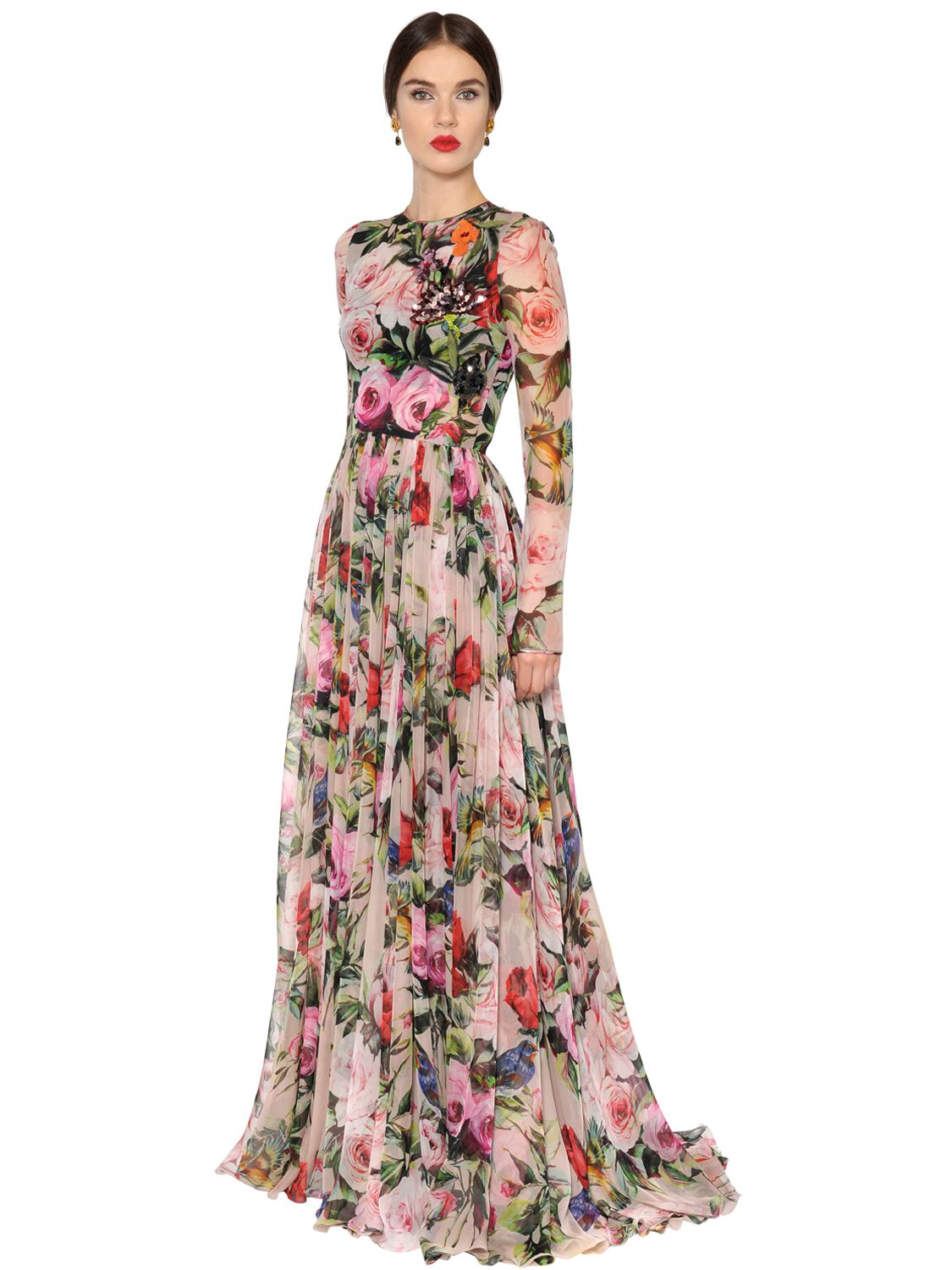 Длинное цветочное платье. Шелковое платье Дольче Габбана. Платье Dolce & Gabbana Floral Dress. Платье Дольче Габбана шелк. Dolce Gabbana длинное платье f6207t.