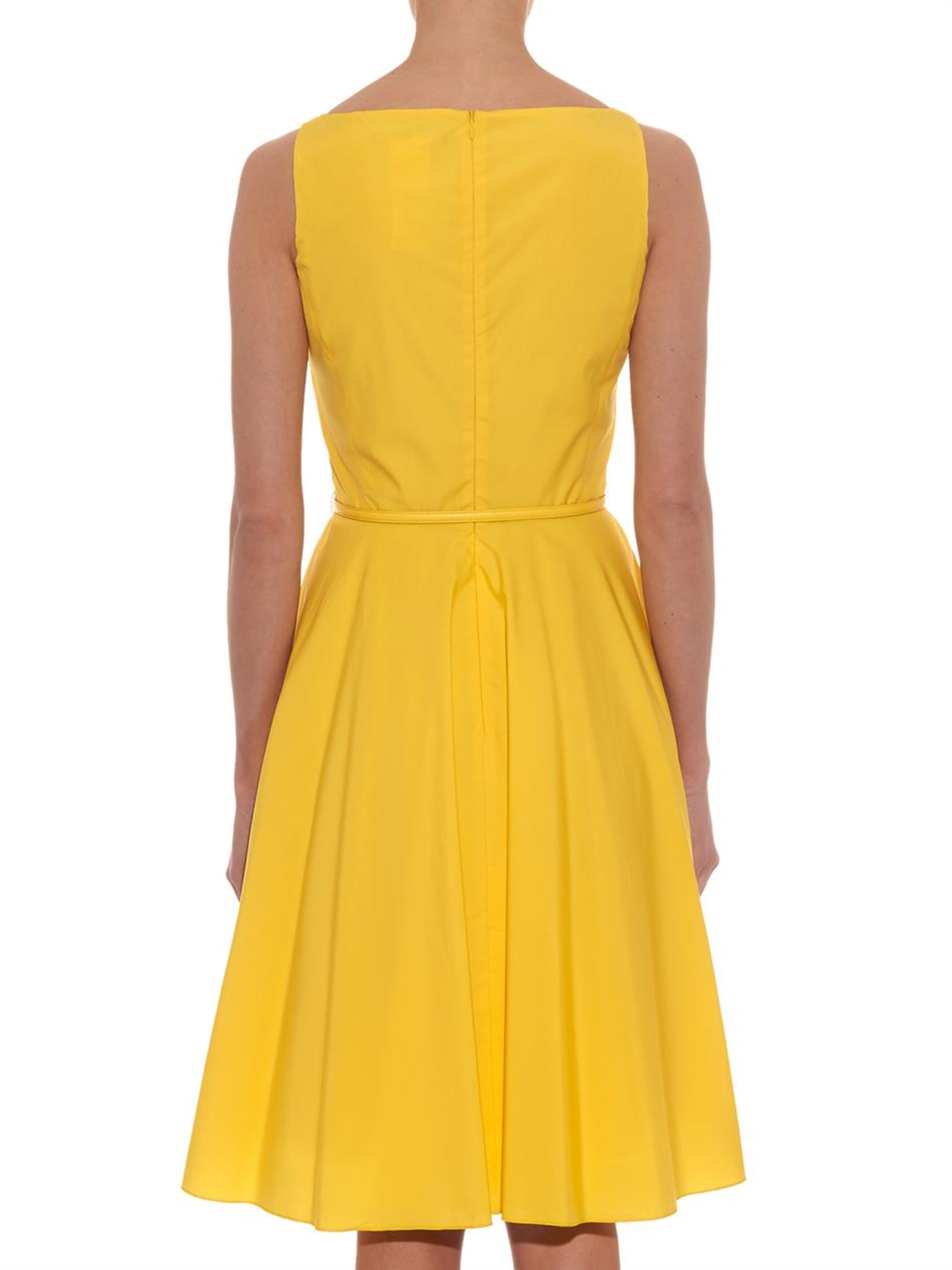 max mara studio yellow asiago dress product 3 731927857 normal