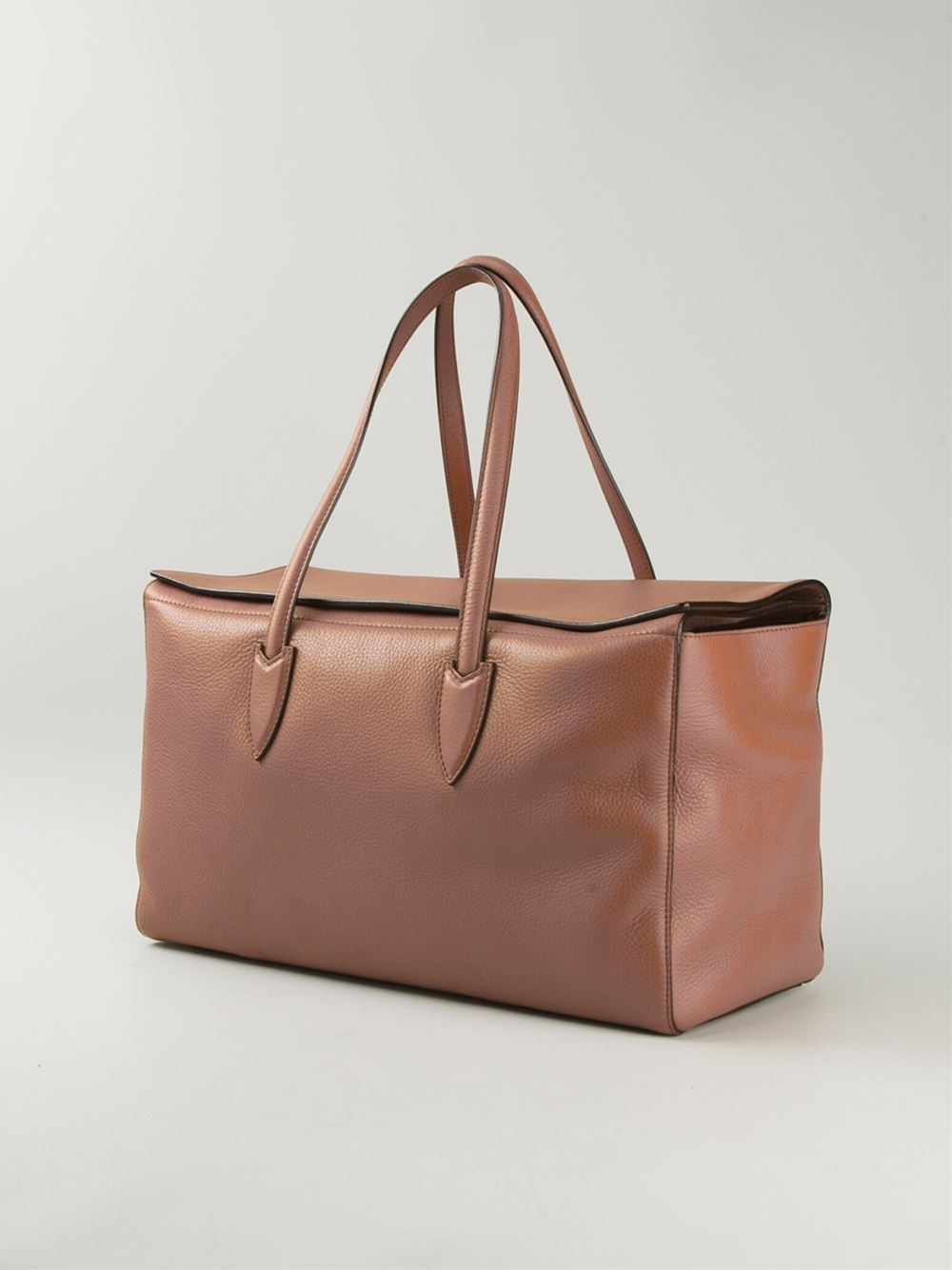 Lyst Max Mara Medium Bowling Bag In Brown Gallery