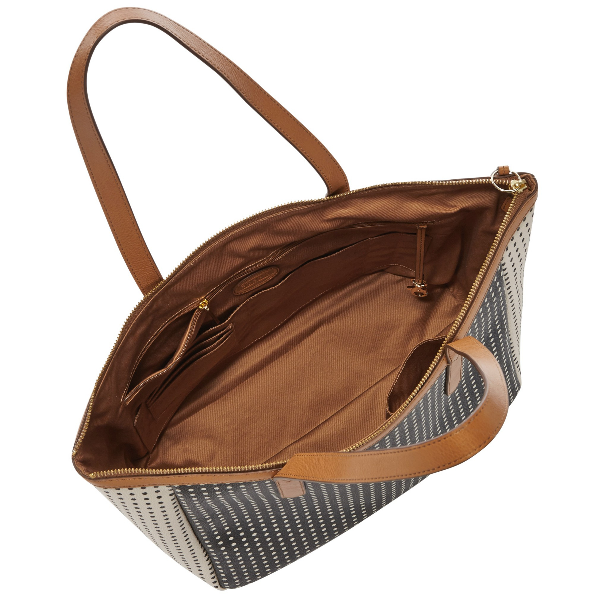 Fossil Sydney Leather Satchel Bag Brown The Art Of Mike Mignola