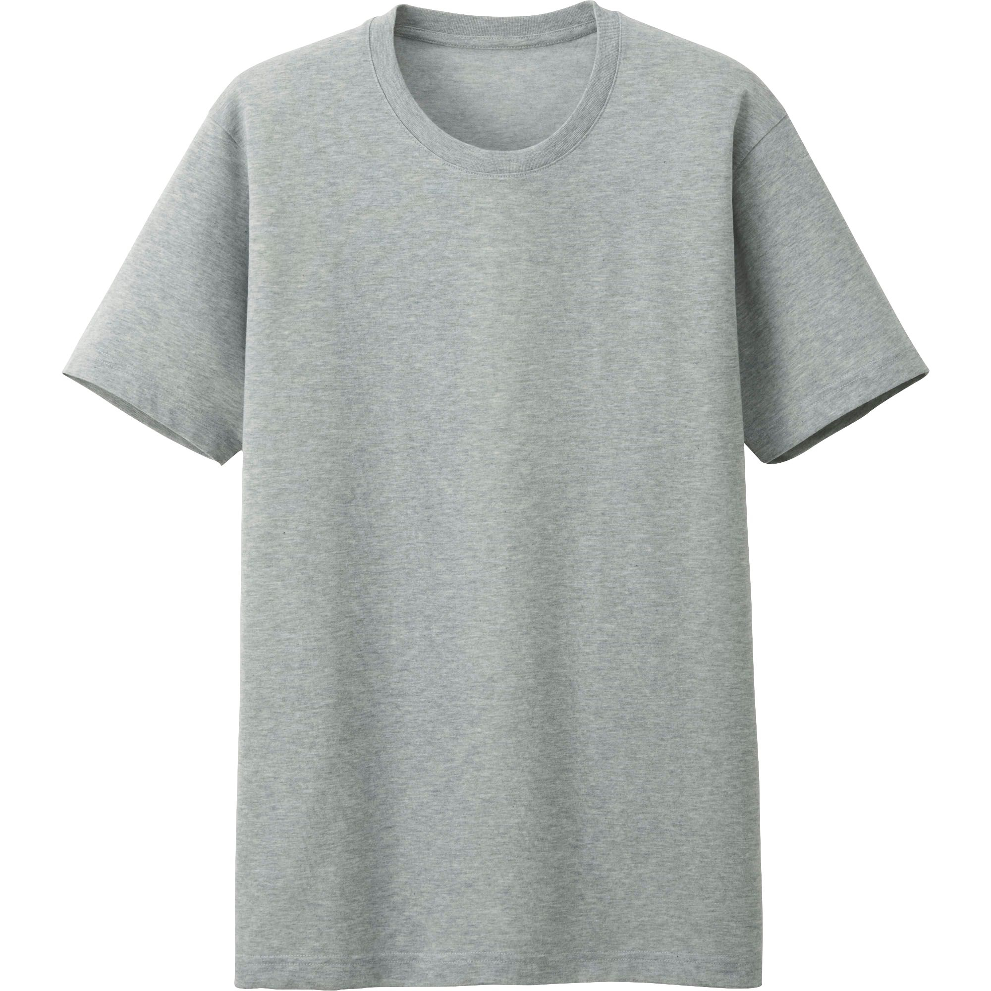 Uniqlo | Gray Men Packaged Dry Crew Neck Short Sleeve T-Shirt for Men ...