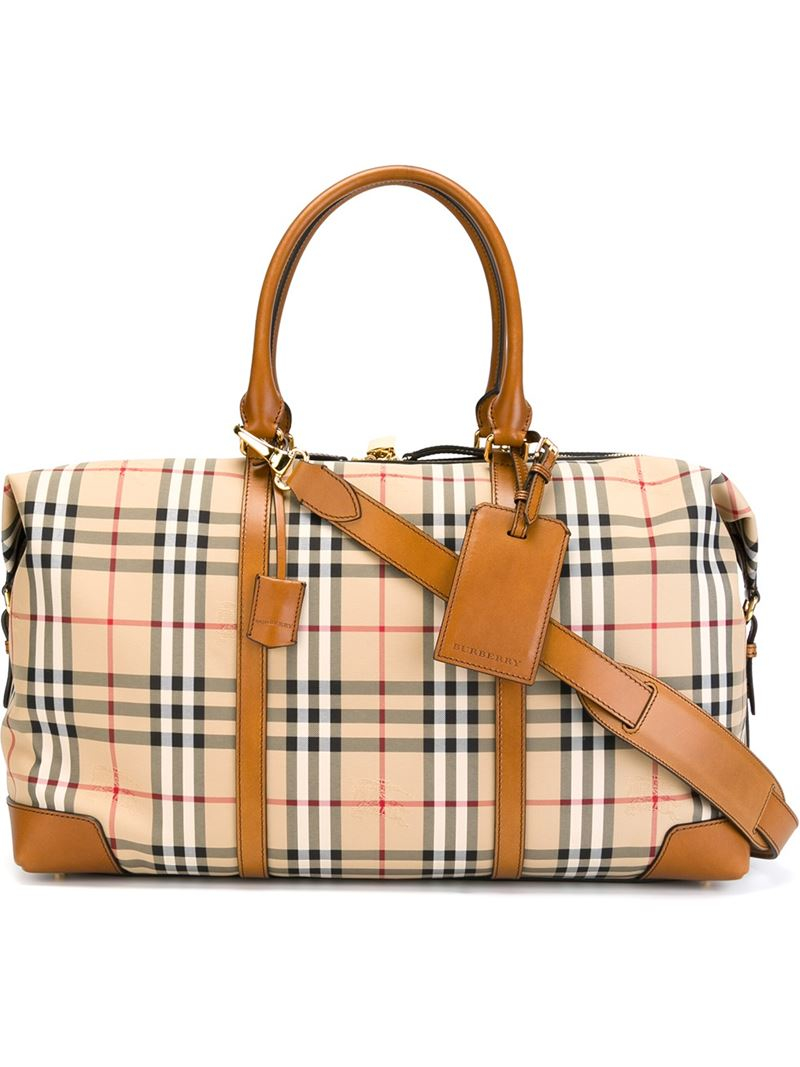 Burberry 'horse Ferry' Check Holdhall in Brown for Men | Lyst