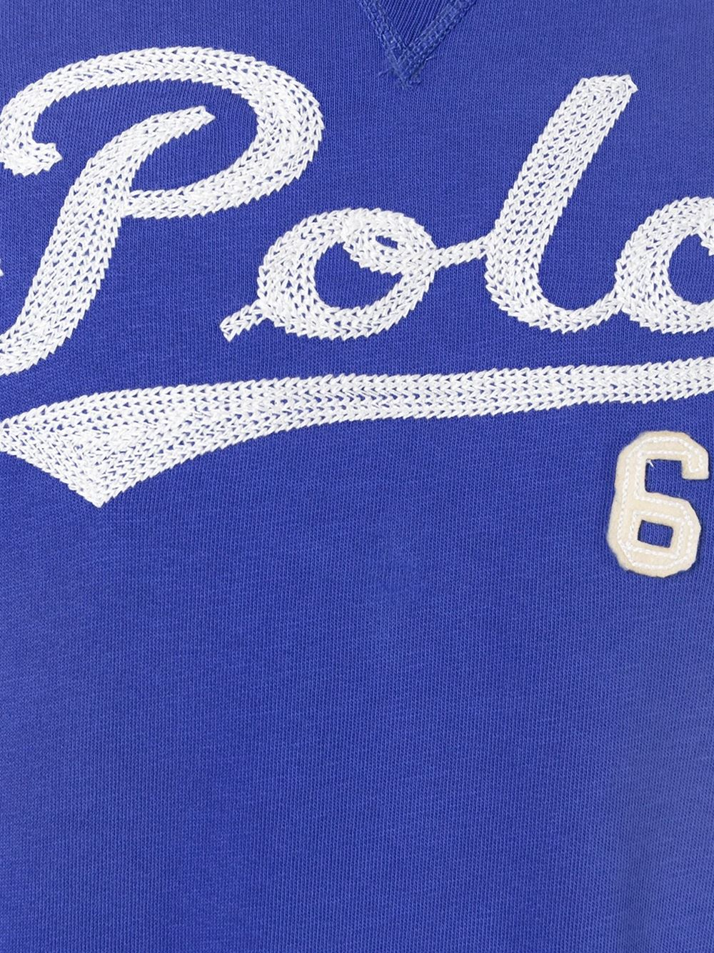 Lyst - Polo Ralph Lauren Embroidered Logo Sweatshirt in Blue for Men